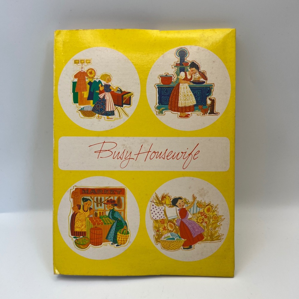 Vintage Current Inc Busy Housewife Notecards 7 Cards retro kitsch cottagecore